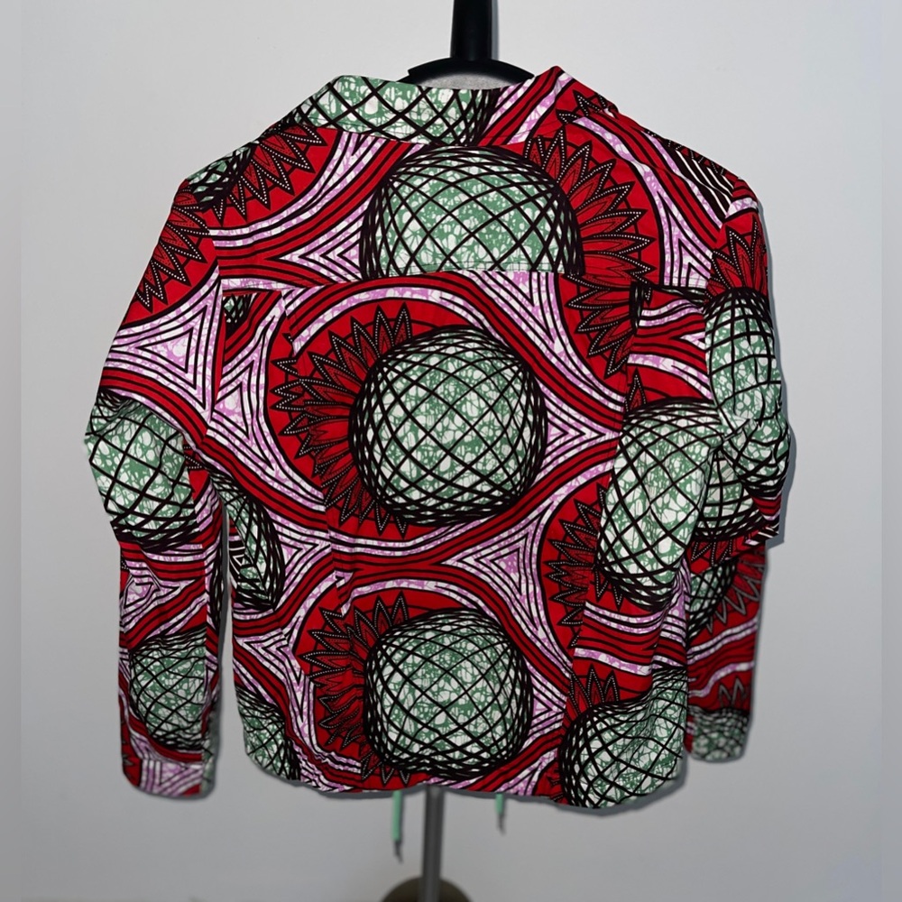 Swiss Brand “Brown-Skin.ch” Keep Riding Neon African Wax Print Bomber Jacket - Picture 11 of 15